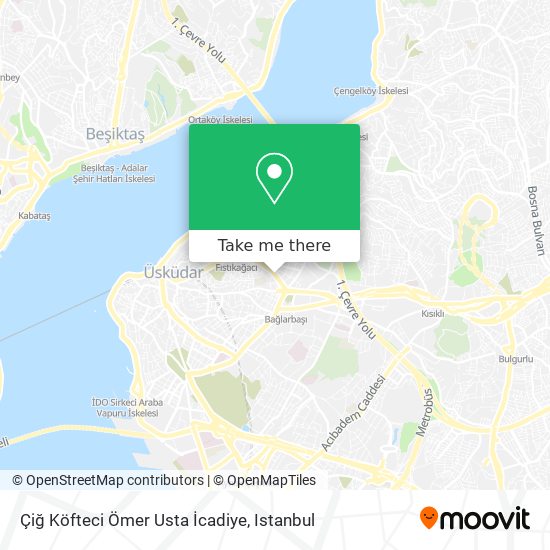 Çiğ Köfteci Ömer Usta İcadiye map