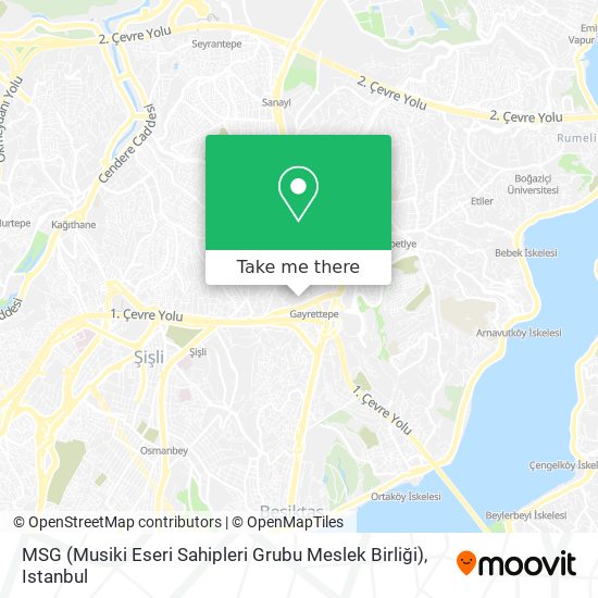 MSG (Musiki Eseri Sahipleri Grubu Meslek Birliği) map