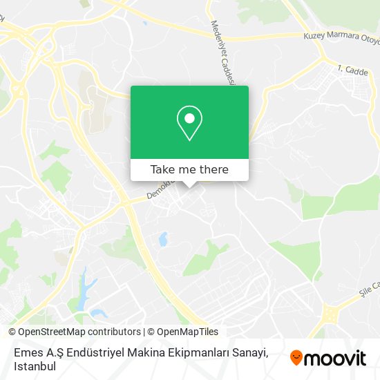 Emes A.Ş Endüstriyel Makina Ekipmanları Sanayi map