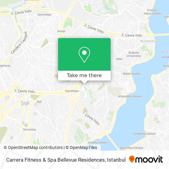 Carrera Fitness & Spa Bellevue Residences map