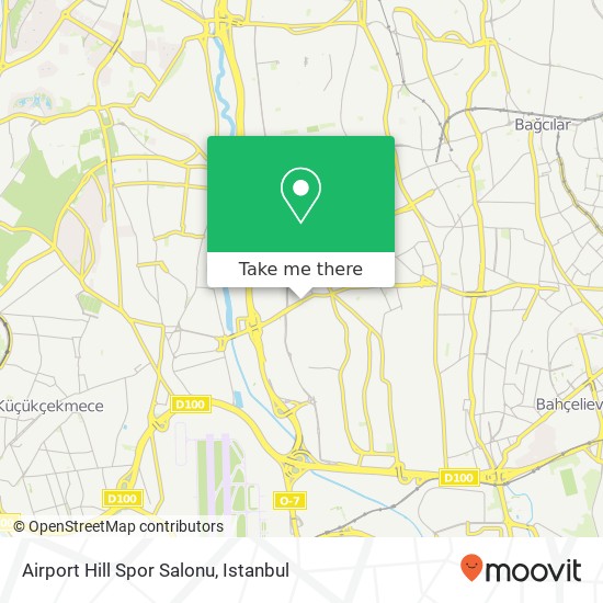 Airport Hill Spor Salonu map