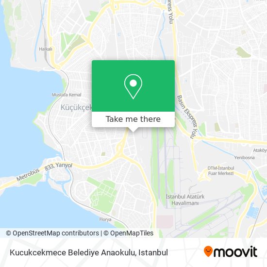 Kucukcekmece Belediye Anaokulu map