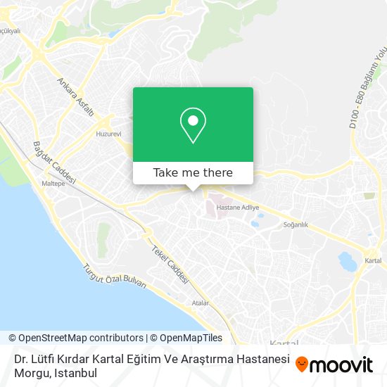 Dr. Lütfi Kırdar Kartal Eğitim Ve Araştırma Hastanesi Morgu map