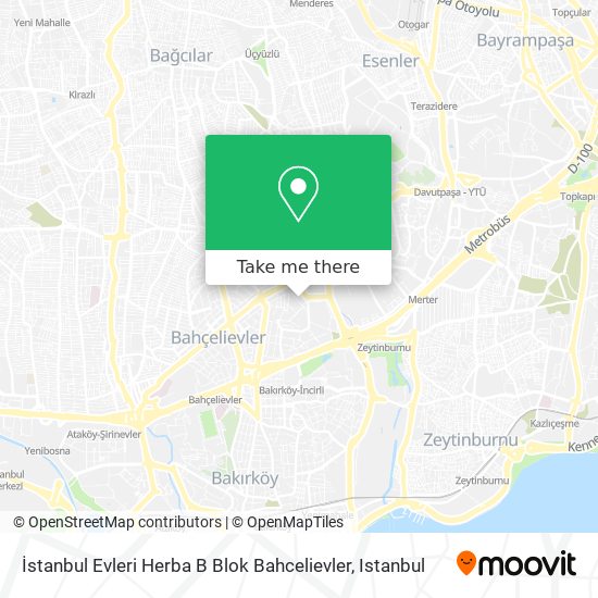 İstanbul Evleri Herba B Blok Bahcelievler map