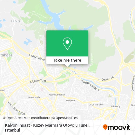 Kalyon İnşaat - Kuzey Marmara Otoyolu Tüneli map