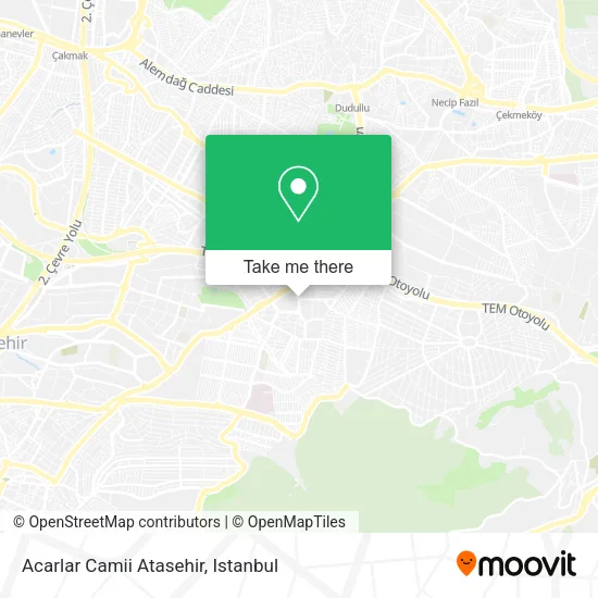 Acarlar Camii Atasehir map