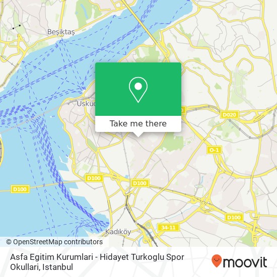 Asfa Egitim Kurumlari - Hidayet Turkoglu Spor Okullari map