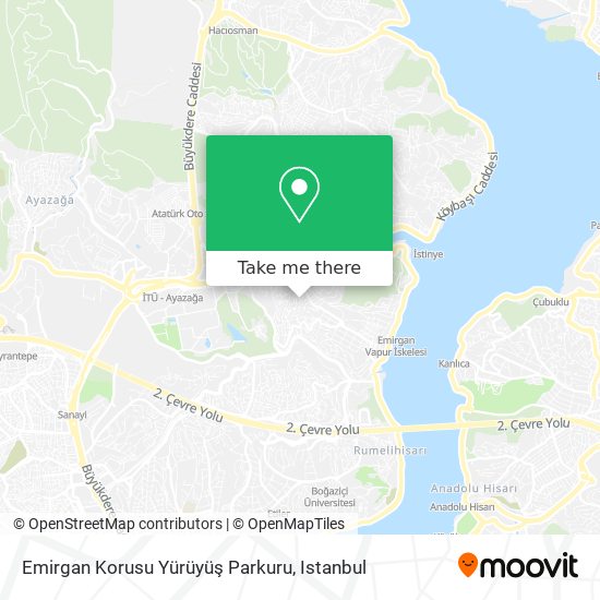 Emirgan Korusu Yürüyüş Parkuru map