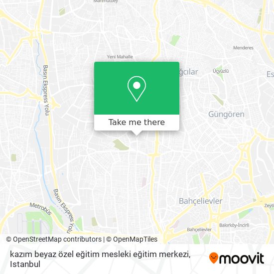 kazım beyaz özel eğitim mesleki eğitim merkezi map