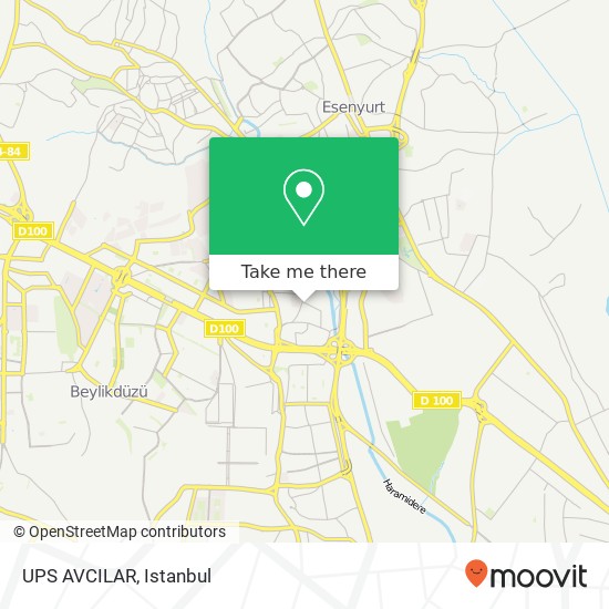 UPS AVCILAR map