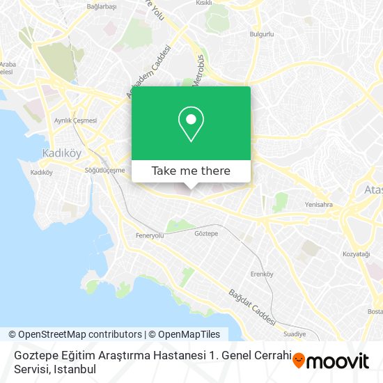 Goztepe Eğitim Araştırma Hastanesi 1. Genel Cerrahi Servisi map