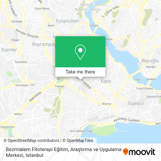 Bezmialem Fitoterapi Eğitim, Araştırma ve Uygulama Merkezi map