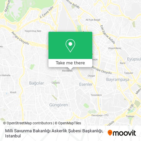 How To Get To Milli Savunma Bakanligi Askerlik Subesi Baskanligi In Esenler By Bus Metro Or Cable Car Moovit