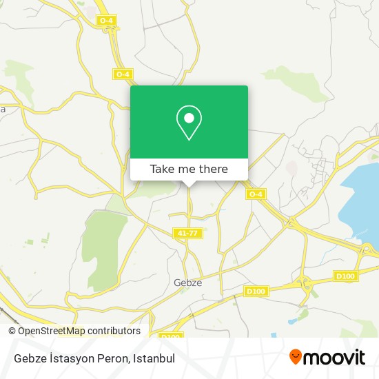 Gebze İstasyon Peron map