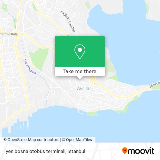 yenibosna otobüs terminali map