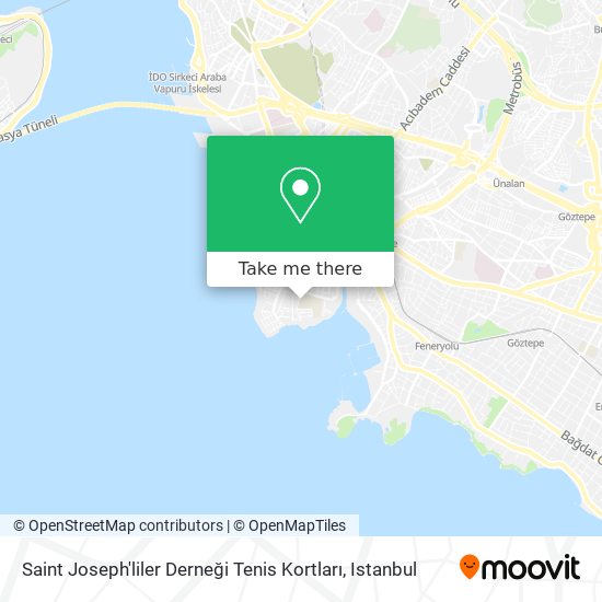 Saint Joseph'liler Derneği Tenis Kortları map