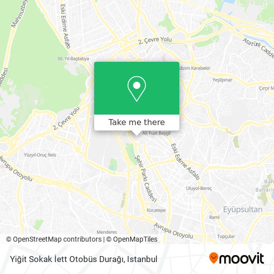 Yiğit Sokak İett Otobüs Durağı map