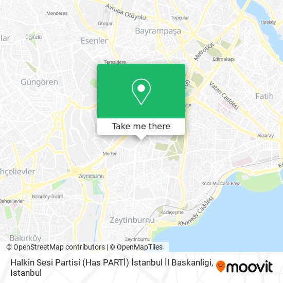 Halkin Sesi Partisi (Has PARTİ) İstanbul İl Baskanligi map