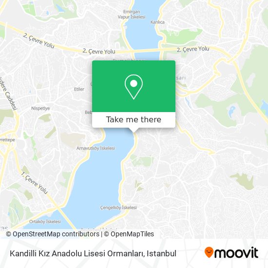 Kandilli Kız Anadolu Lisesi Ormanları map