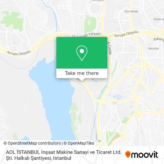 AOL İSTANBUL İnşaat Makine Sanayi ve Ticaret Ltd. Şti. Halkalı Şantiyesi map