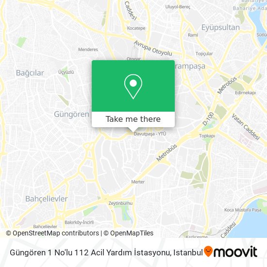 Güngören 1 No'lu 112 Acil Yardım İstasyonu map