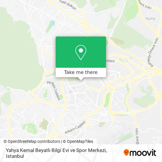 Yahya Kemal Beyatlı Bilgi Evi ve Spor Merkezi map