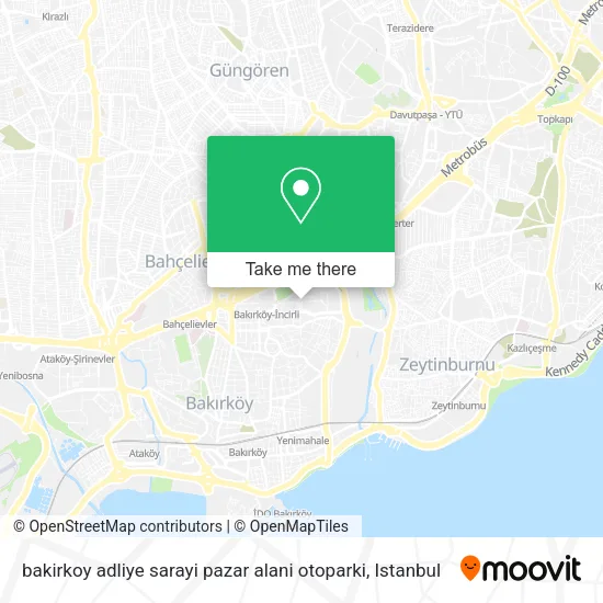 bakirkoy adliye sarayi pazar alani otoparki map