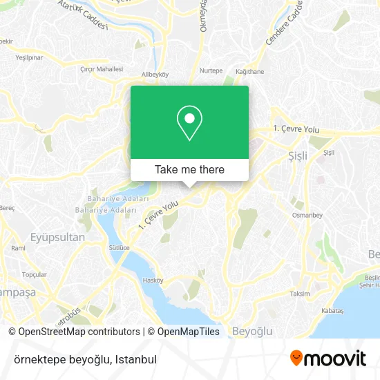 örnektepe beyoğlu map