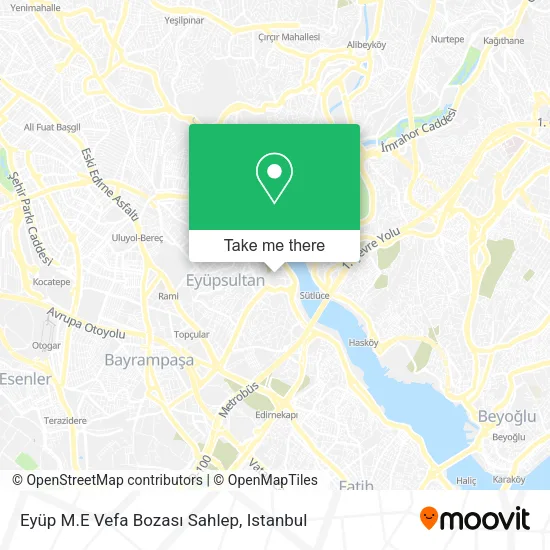Eyüp M.E Vefa Bozası Sahlep map
