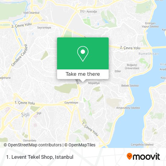 1. Levent Tekel Shop map