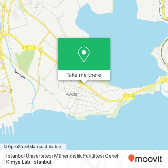 İstanbul Üniversitesi Mühendislik Fakültesi Genel Kimya Lab map
