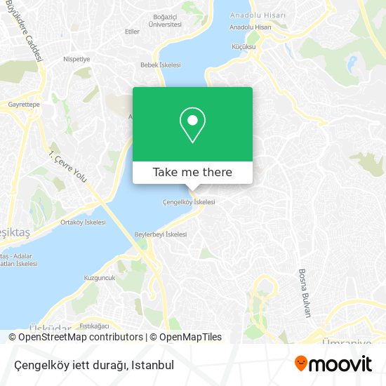 Çengelköy iett durağı map