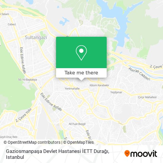 Gaziosmanpaşa Devlet Hastanesi İETT Durağı map