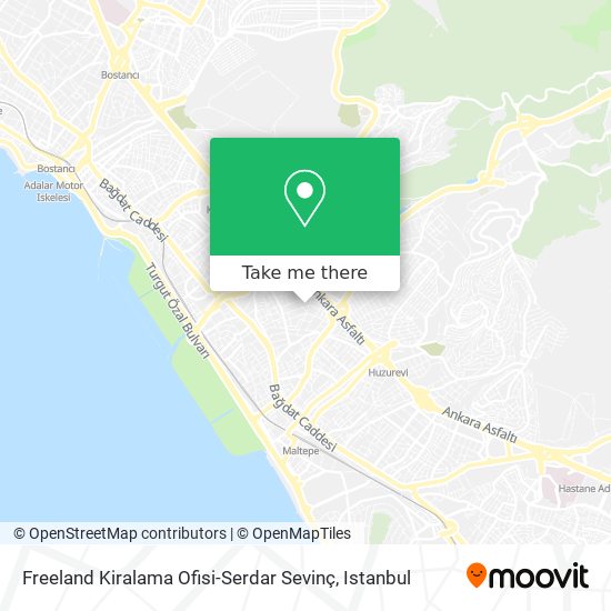 Freeland Kiralama Ofisi-Serdar Sevinç map