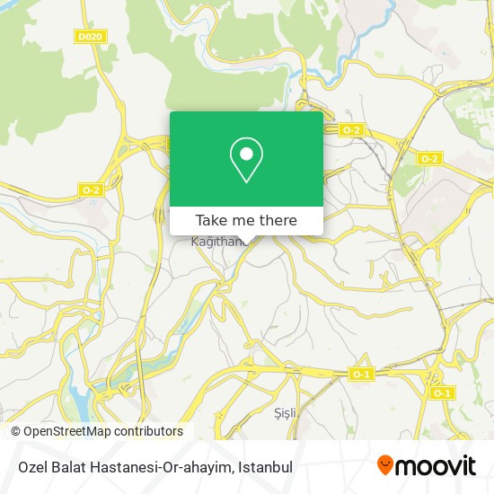 Ozel Balat Hastanesi-Or-ahayim map