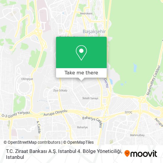 T.C. Ziraat Bankası A.Ş.  Istanbul 4. Bölge Yöneticiliği map