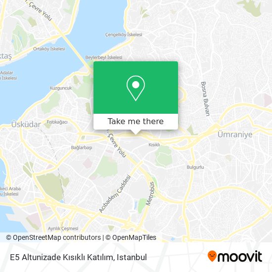 E5 Altunizade Kısıklı Katılım map