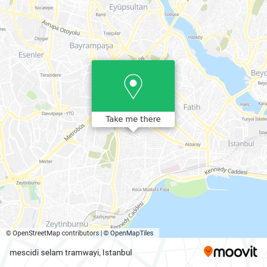mescidi selam tramwayi map