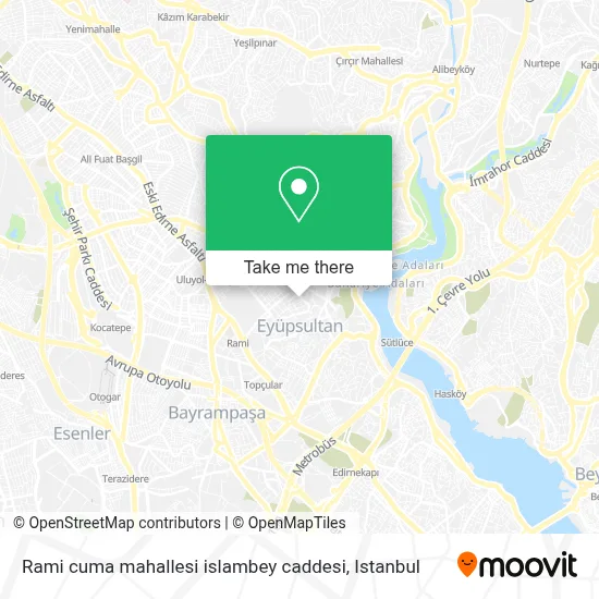 Rami cuma mahallesi islambey caddesi map