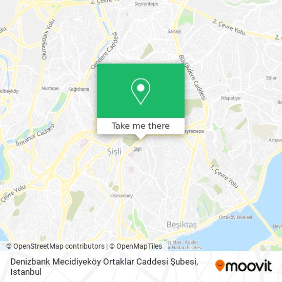 Denizbank Mecidiyeköy Ortaklar Caddesi Şubesi map