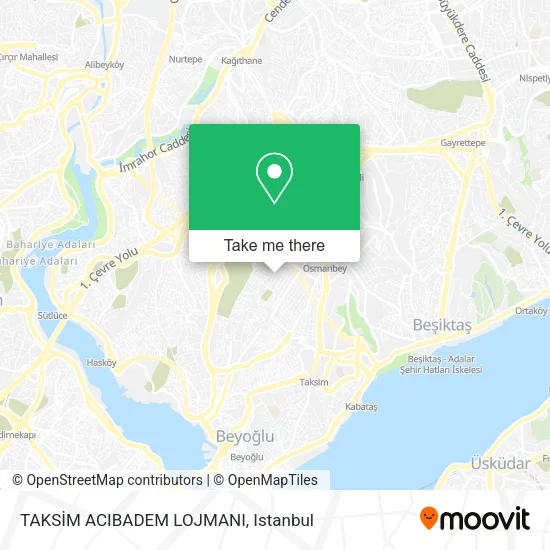 TAKSİM ACIBADEM LOJMANI map