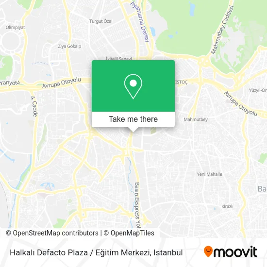 Halkalı Defacto Plaza / Eğitim Merkezi map