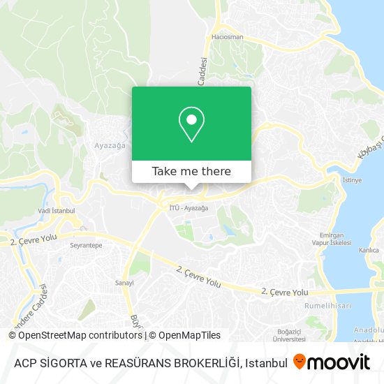 ACP SİGORTA ve REASÜRANS BROKERLİĞİ map