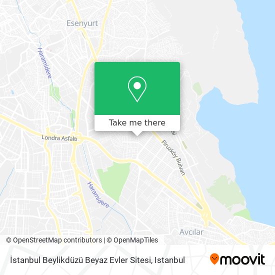 İstanbul Beylikdüzü Beyaz Evler Sitesi map