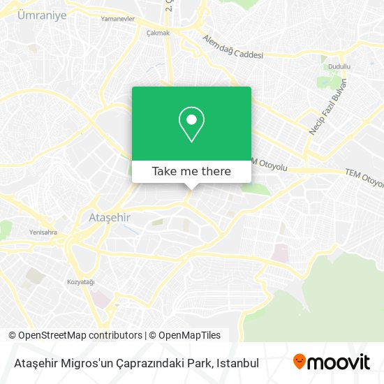 Ataşehir Migros'un Çaprazındaki Park map