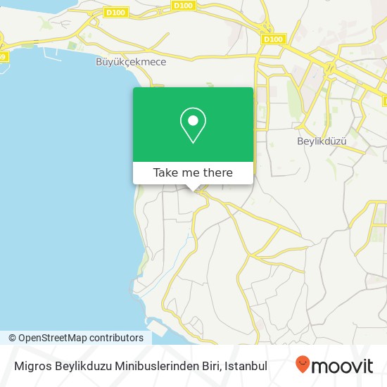 Migros Beylikduzu Minibuslerinden Biri map