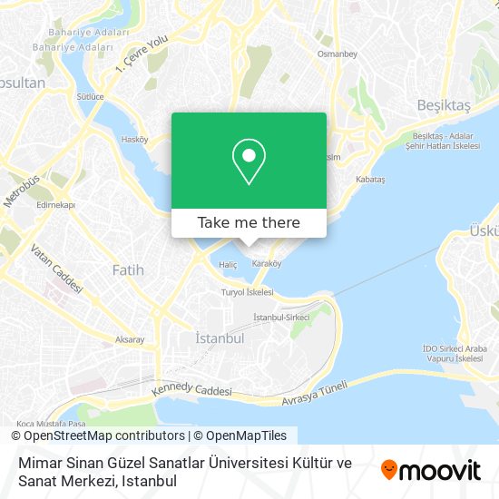 Mimar Sinan Güzel Sanatlar Üniversitesi Kültür ve Sanat Merkezi map