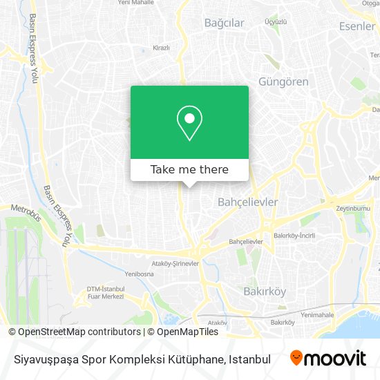 Siyavuşpaşa Spor Kompleksi Kütüphane map