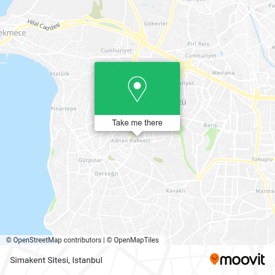 Simakent Sitesi map