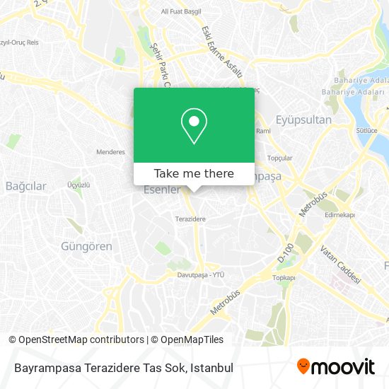 Bayrampasa Terazidere Tas Sok map